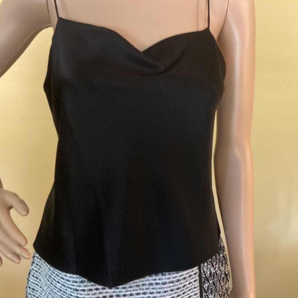 Alice and Olivia Drapey Top NWT Black Size S